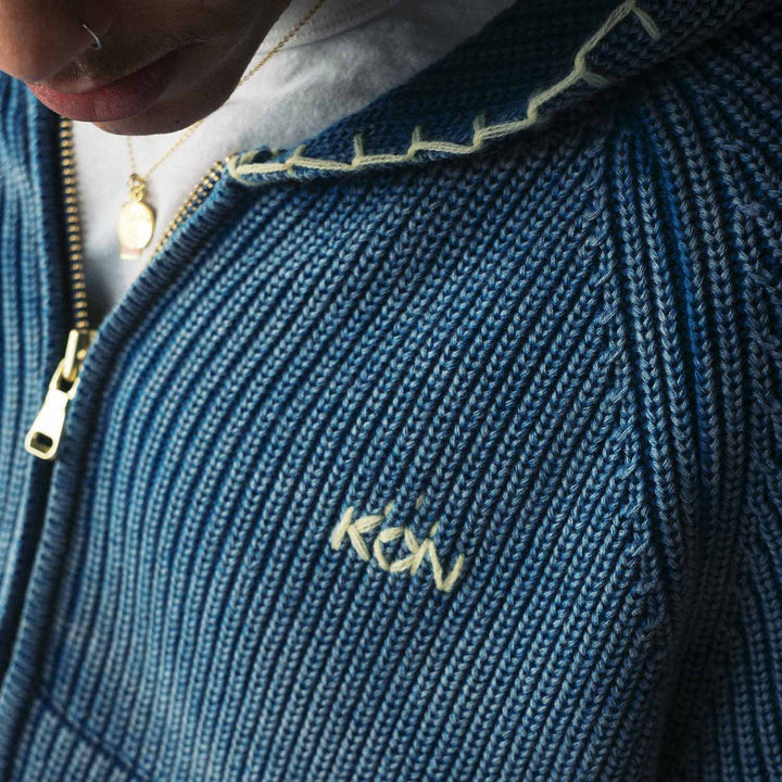 Stereo Dose' Washed Knit Zip-Hoodie – KON