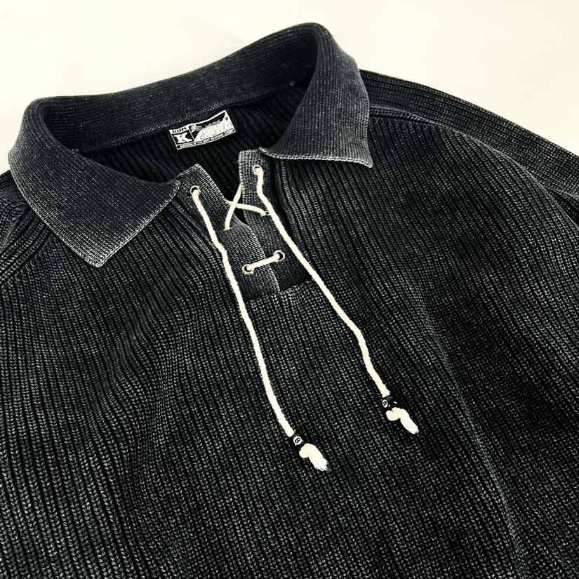 8-Ball Faded Knit Polo – KON