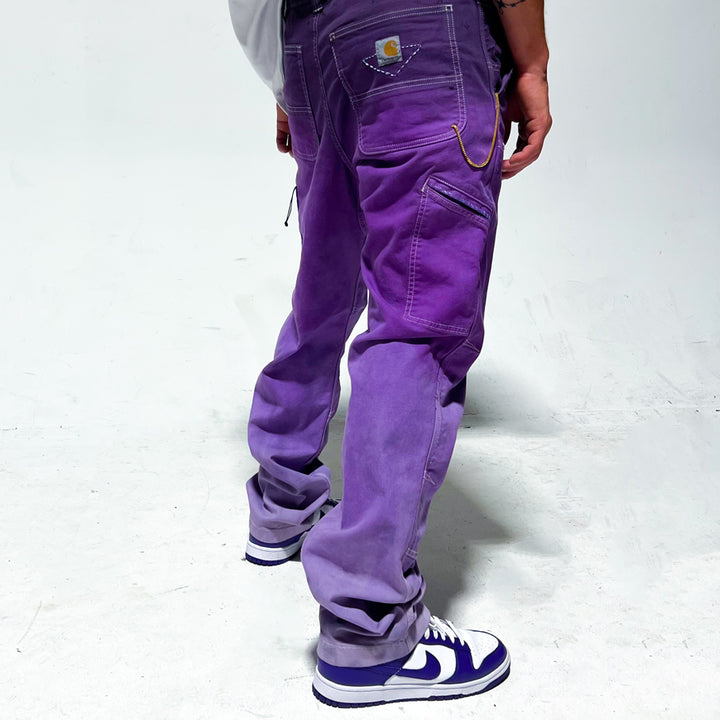 国内で当店のみ DND4DES - Deconstructed Double-Knee Graffiti DND4DES Deconstructed Double-Knee Graffiti Wide-Leg Pants
